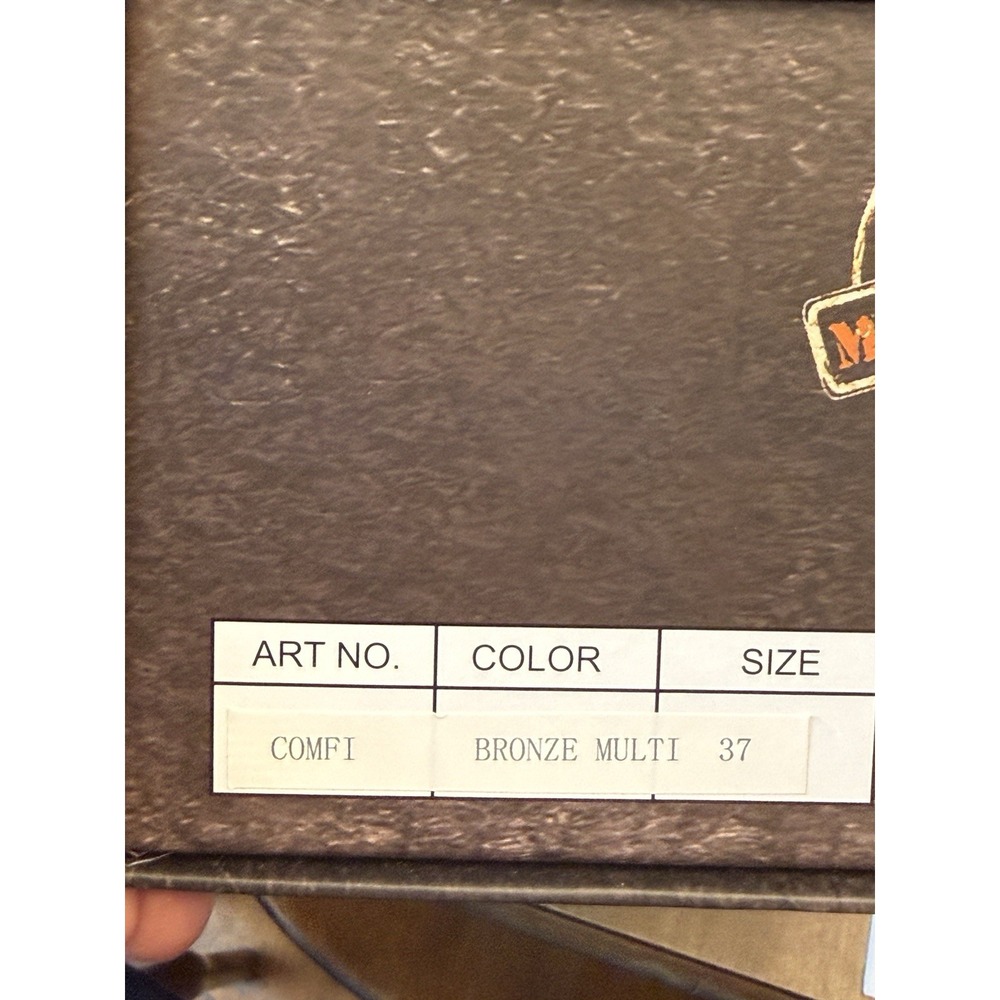 Bernie Mev‎ Comfi Bronze Multi Comfort Shoe Womens 37 Size 6 New - Picture 10 of 10